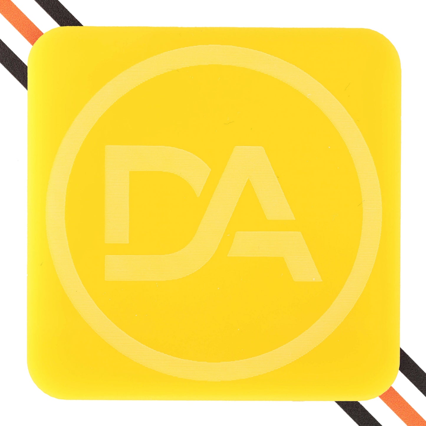 Bright yellow acrylic sheet with smooth gloss