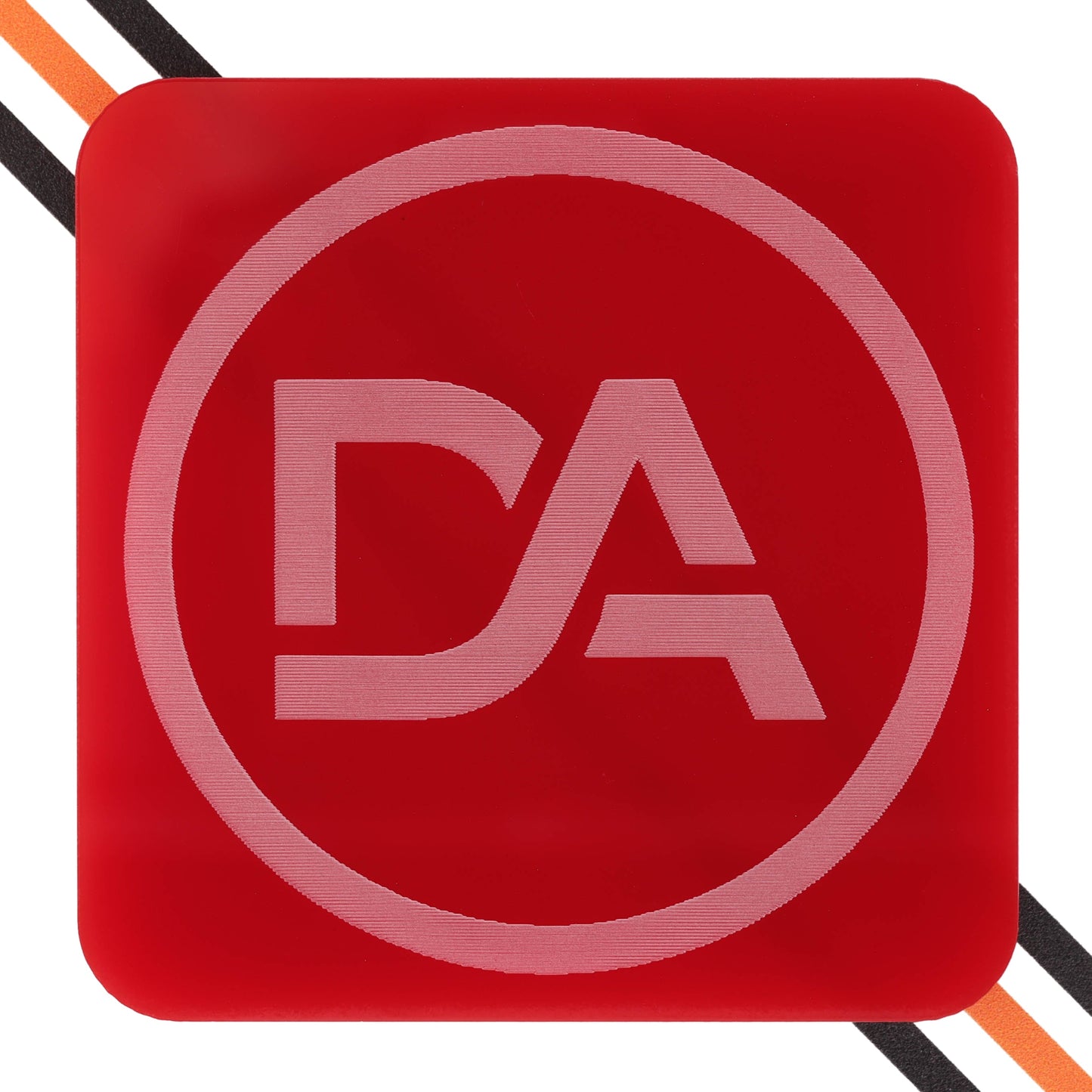 Deep red acrylic sheet with rich semi-transparent finish