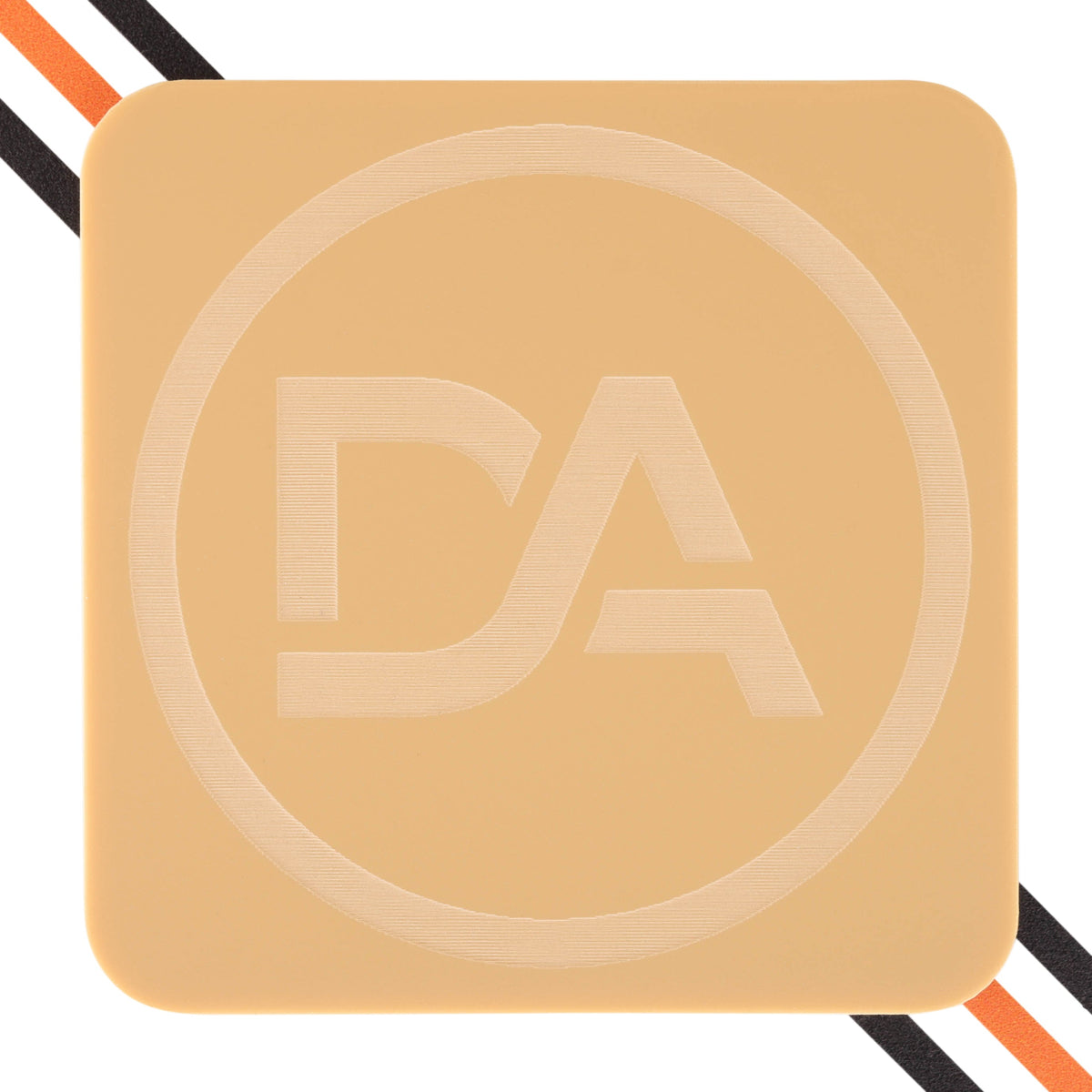 Latte brown acrylic sheet with smooth surface and warm earth tone