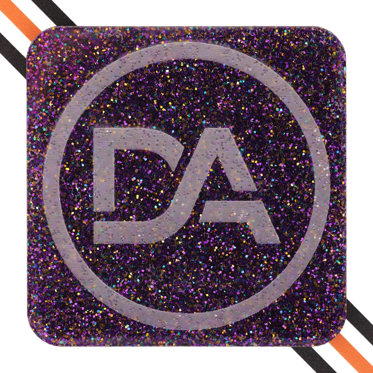 Midnight purple glitter acrylic sheet with dark regal sparkle