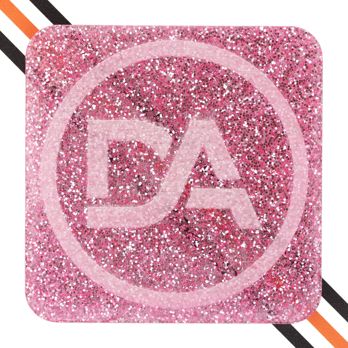 Pink glitter acrylic sheet with bold sparkle and shine