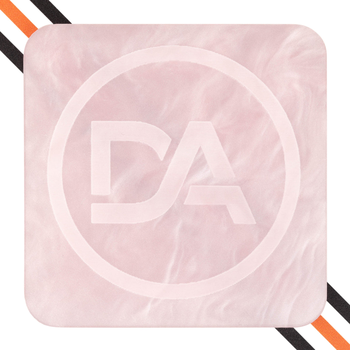 Blush pink marble acrylic sheet with soft white veining