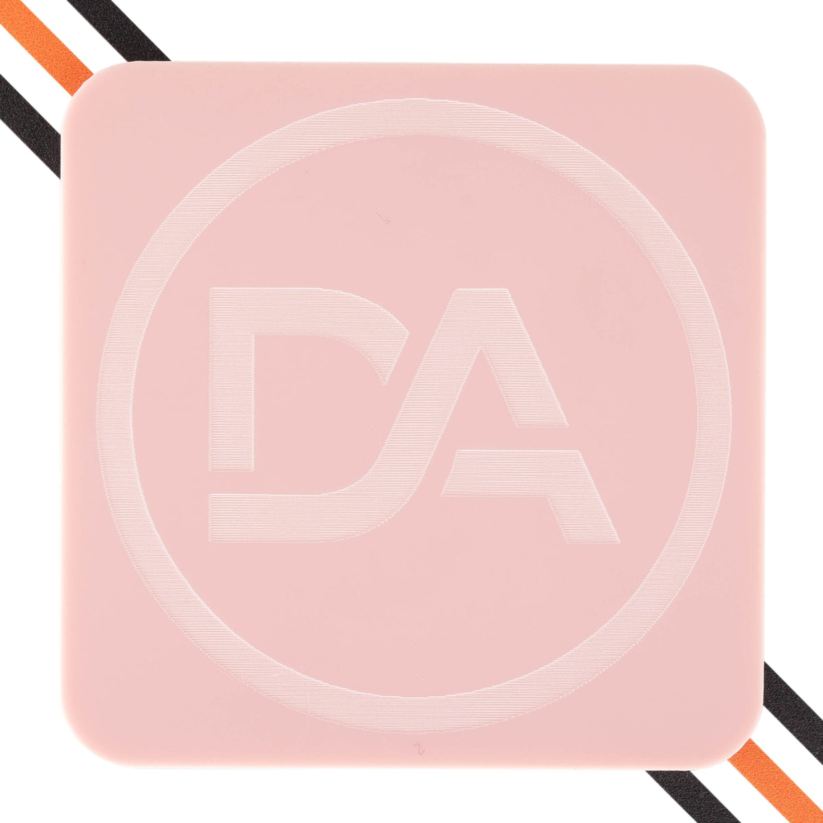 Rosy pink acrylic sheet with soft muted earth tone finish