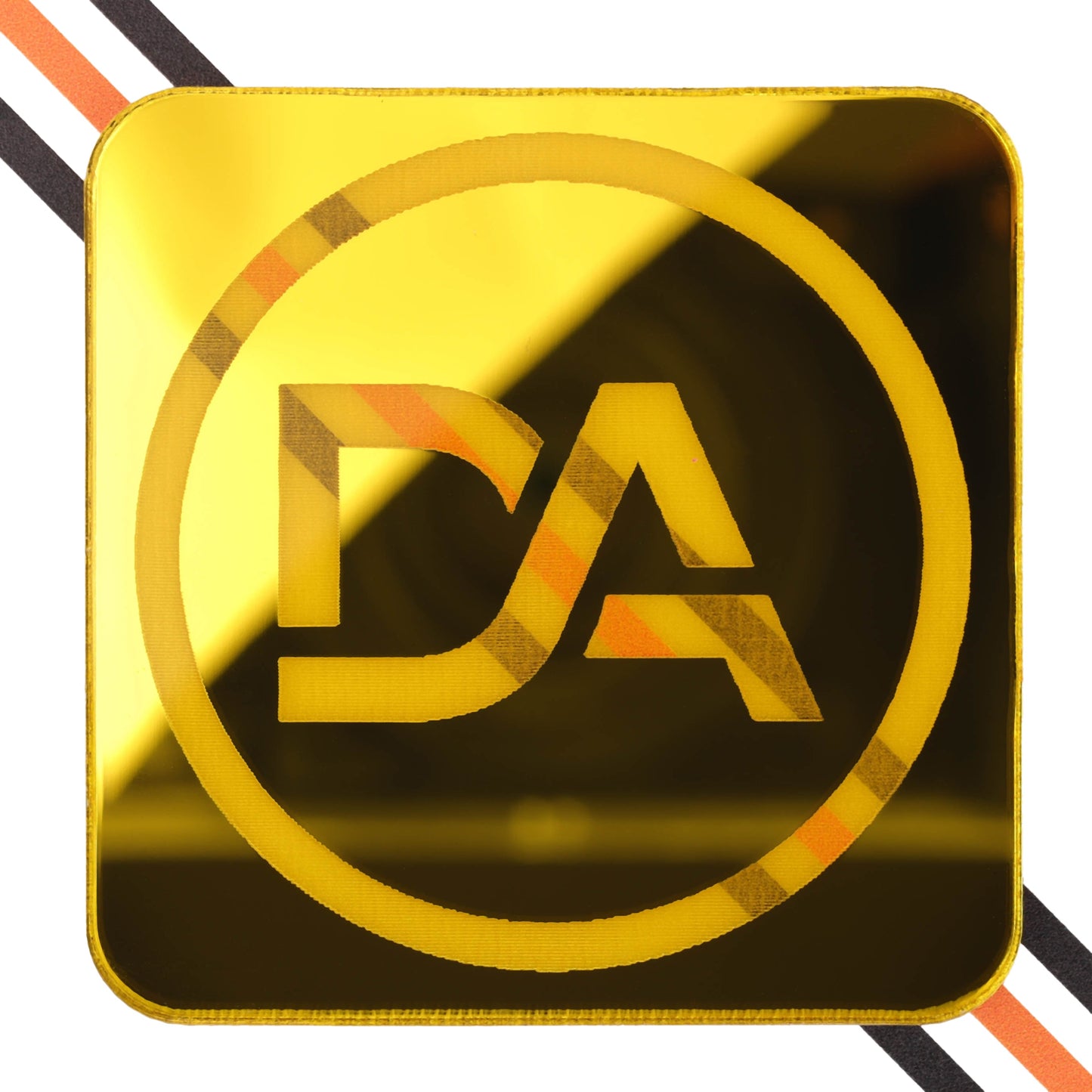 Glossy yellow mirror acrylic sheet with vibrant reflective finish