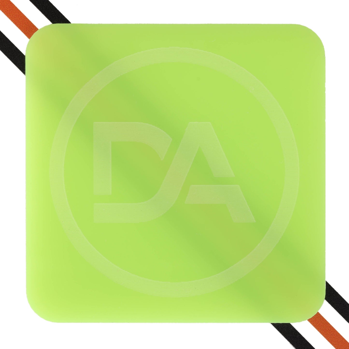 Vibrant yellow neon acrylic sheet with glowing cast surface