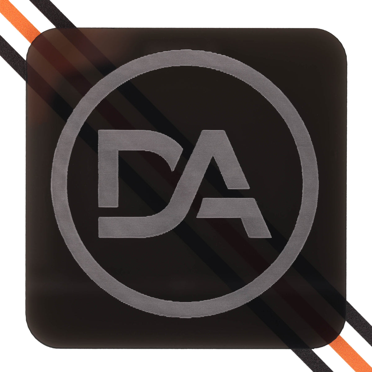 Smoky dark grey translucent acrylic sheet with a soft glow