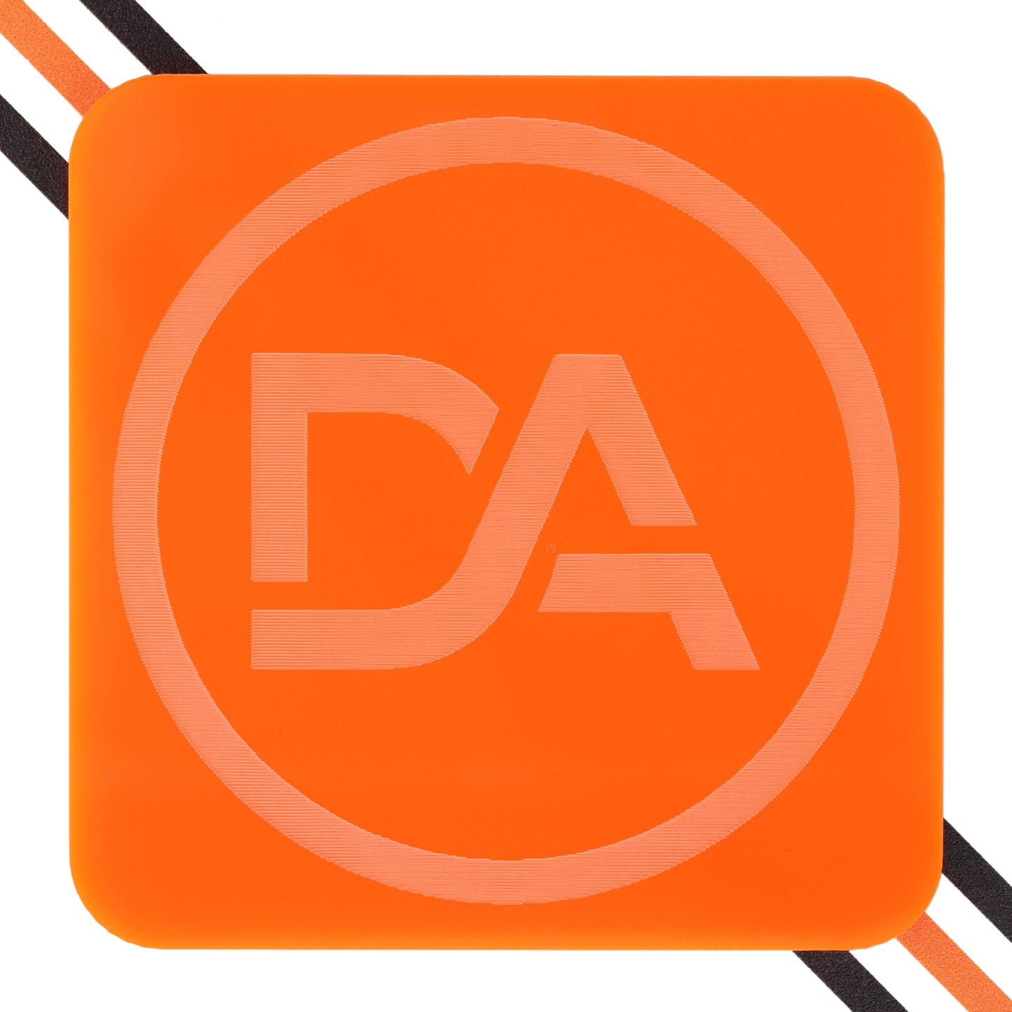Bold bronco orange acrylic sheet with solid tone