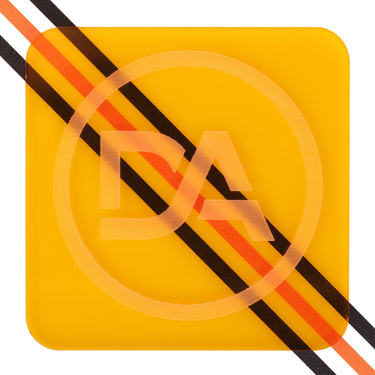 Translucent yellow acrylic sheet with bright, glowing tone and soft clarity