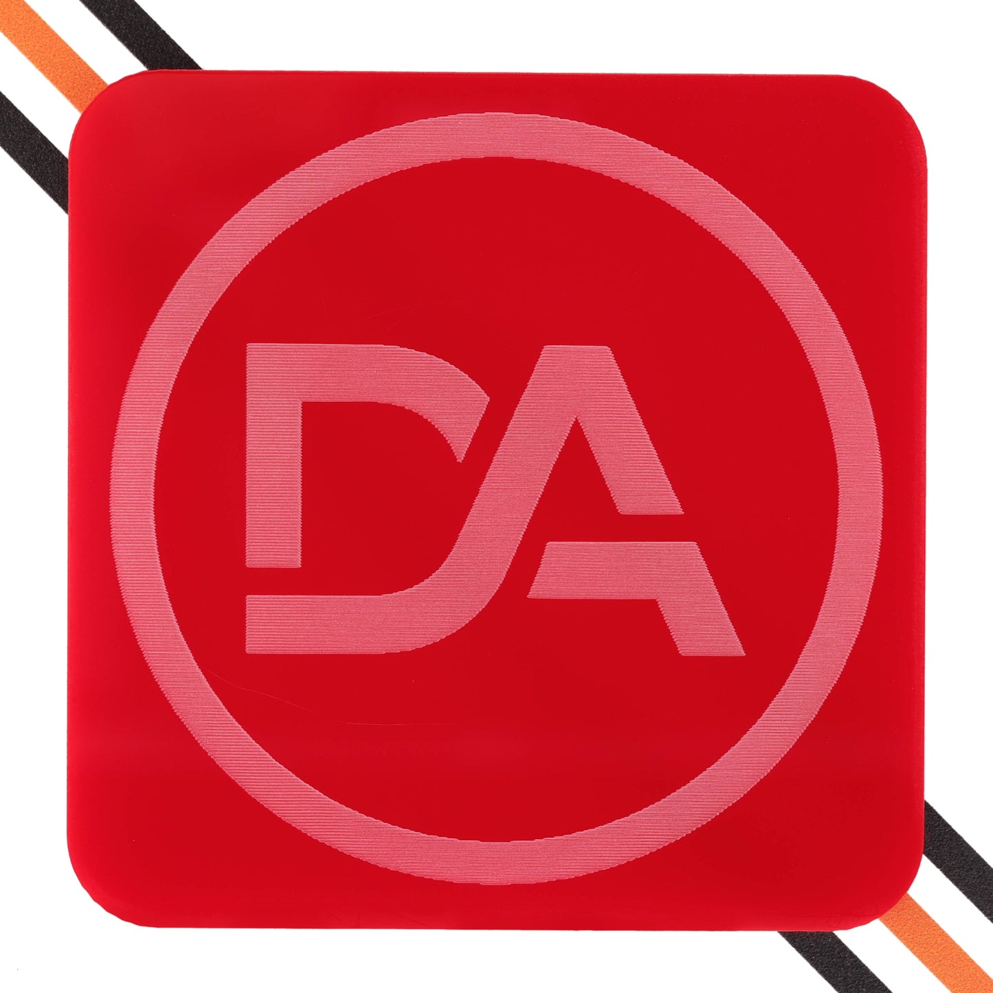 Semi-translucent red acrylic sheet with light diffusion