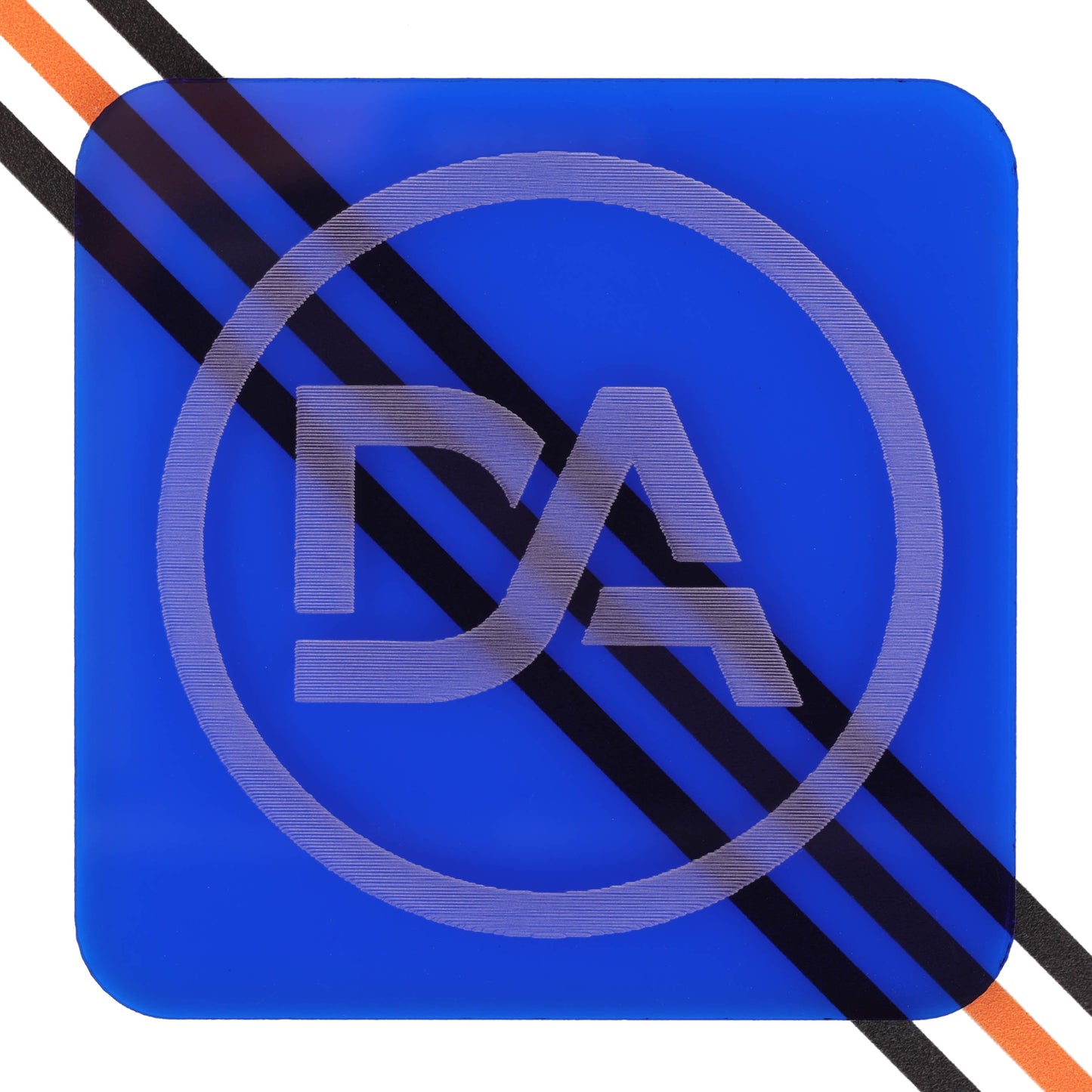 Translucent blue acrylic sheet with soft tint