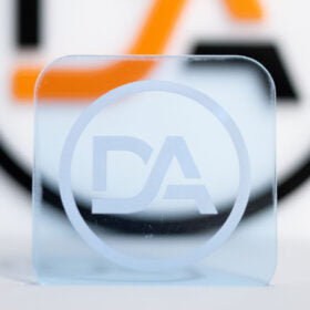 Cool blue fluorescent acrylic sheet with vivid edge glow