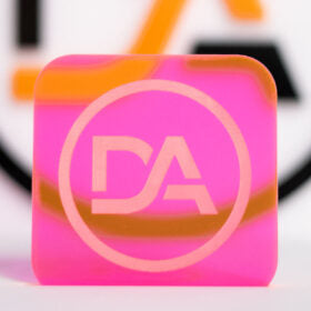 Fluorescent pink acrylic sheet with radiant neon edges