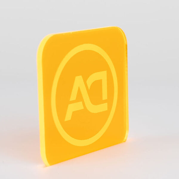 1/8" Orange Fluorescent Acrylic