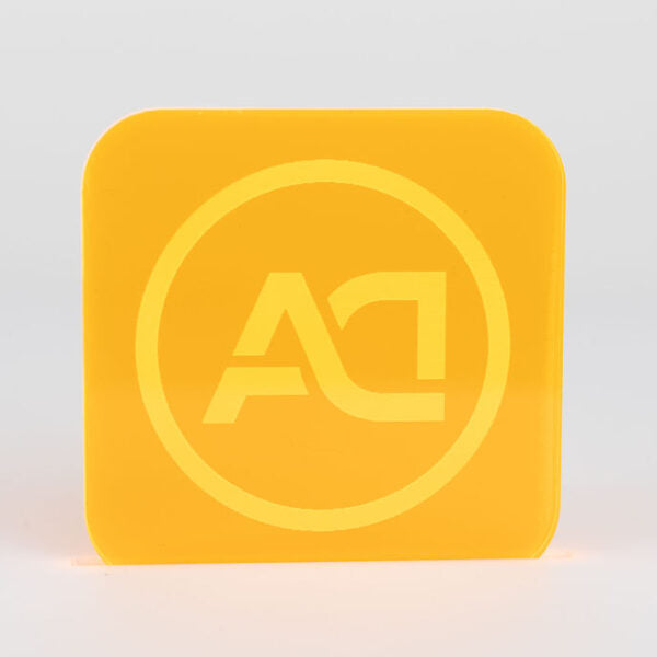 1/8" Orange Fluorescent Acrylic