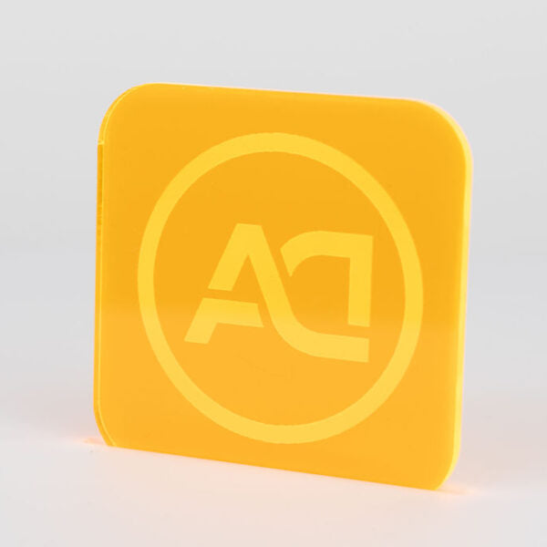 1/8" Orange Fluorescent Acrylic