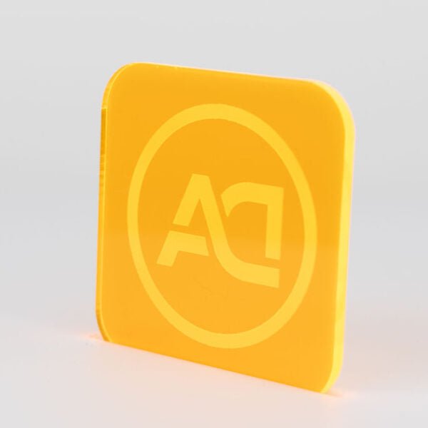 1/8" Orange Fluorescent Acrylic
