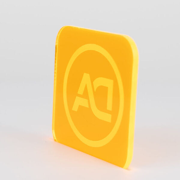 1/8" Orange Fluorescent Acrylic