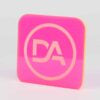 Fluorescent pink acrylic sheet with radiant neon edges