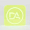 Bright green fluorescent acrylic sheet with glowing clarity