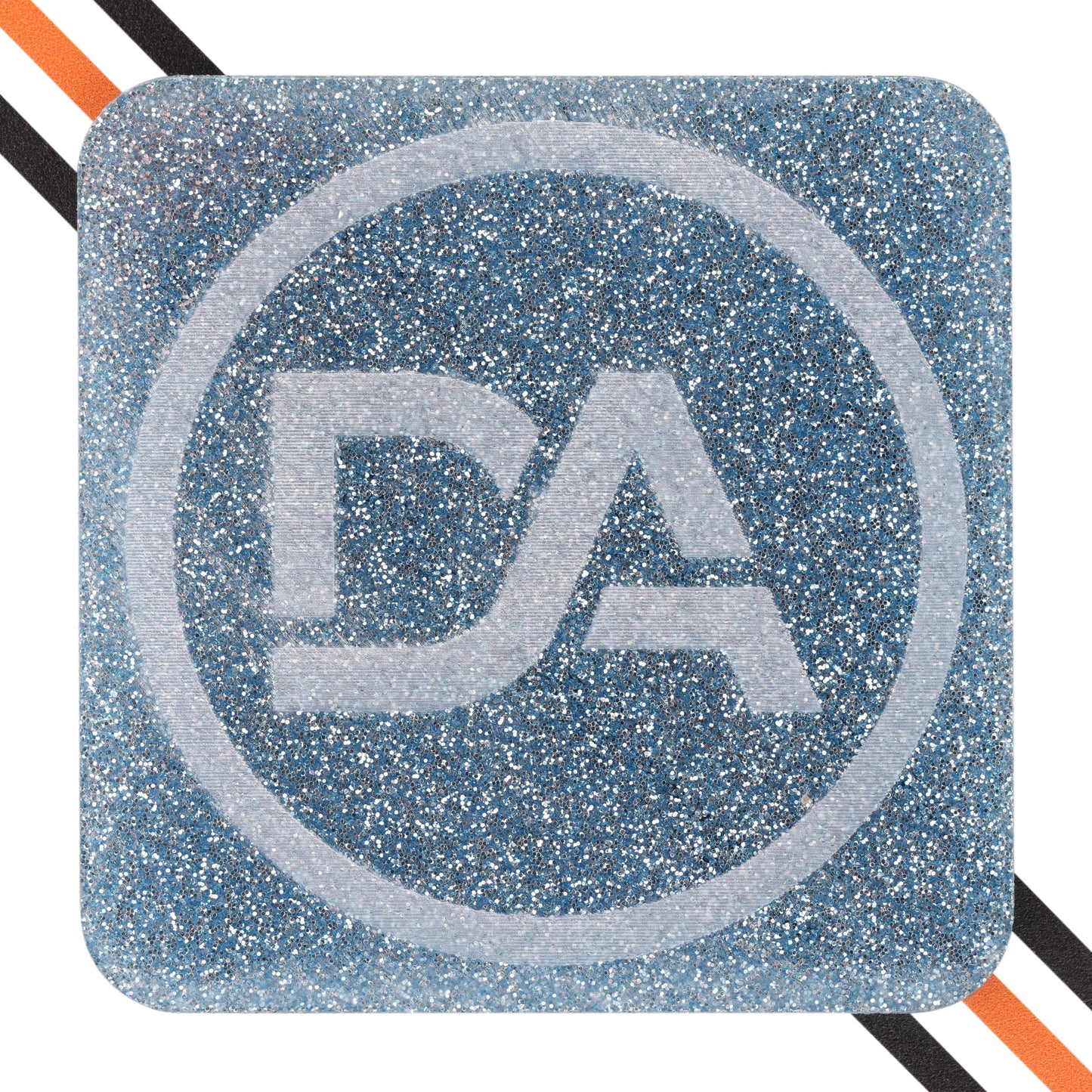 Light blue glitter acrylic sheet with soft tone and sparkly texture