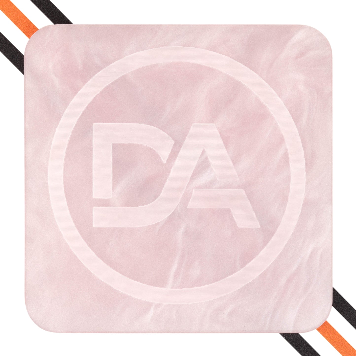 Blush pink marble acrylic sheet with soft white veining