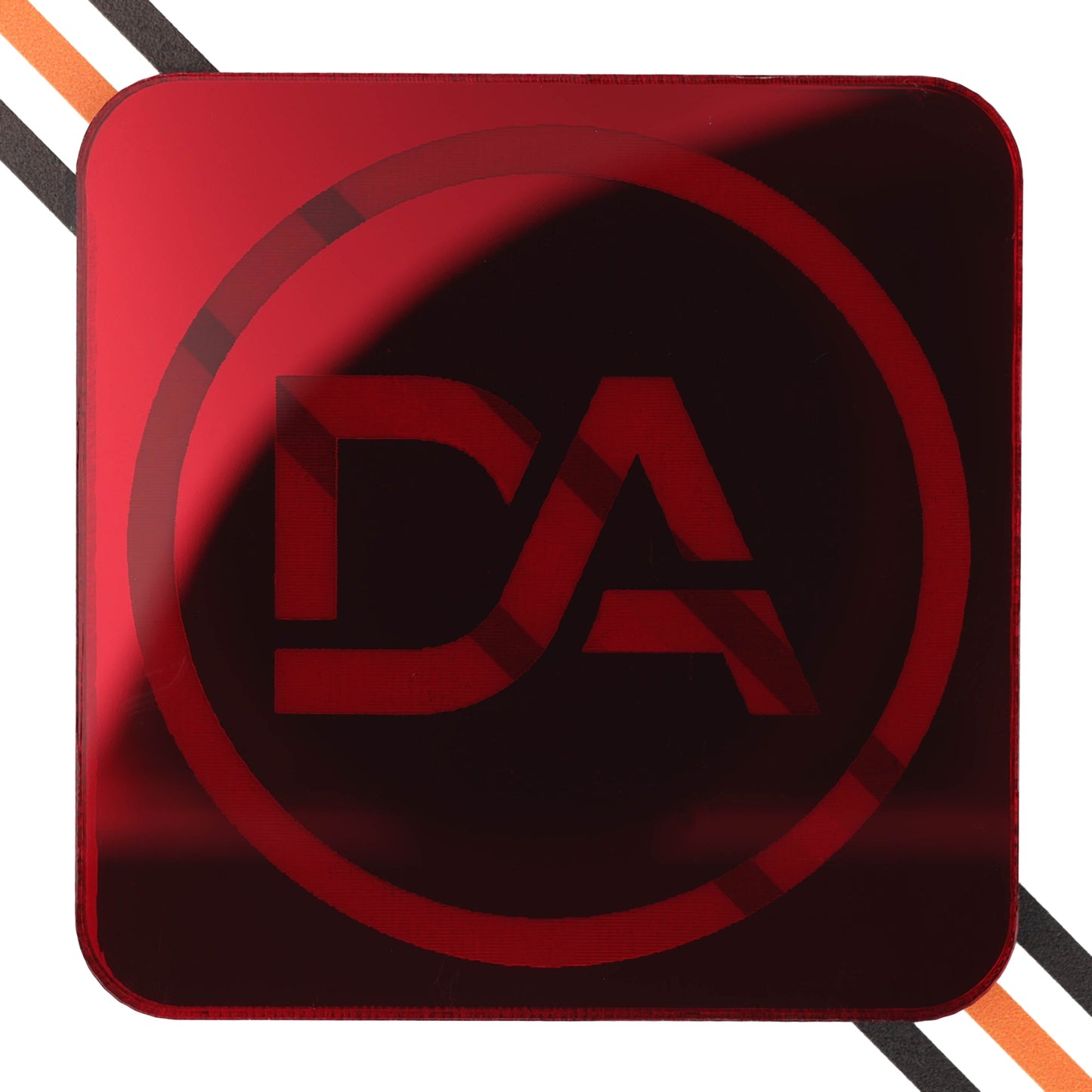 Rich red mirror acrylic sheet with bold glossy metallic finish