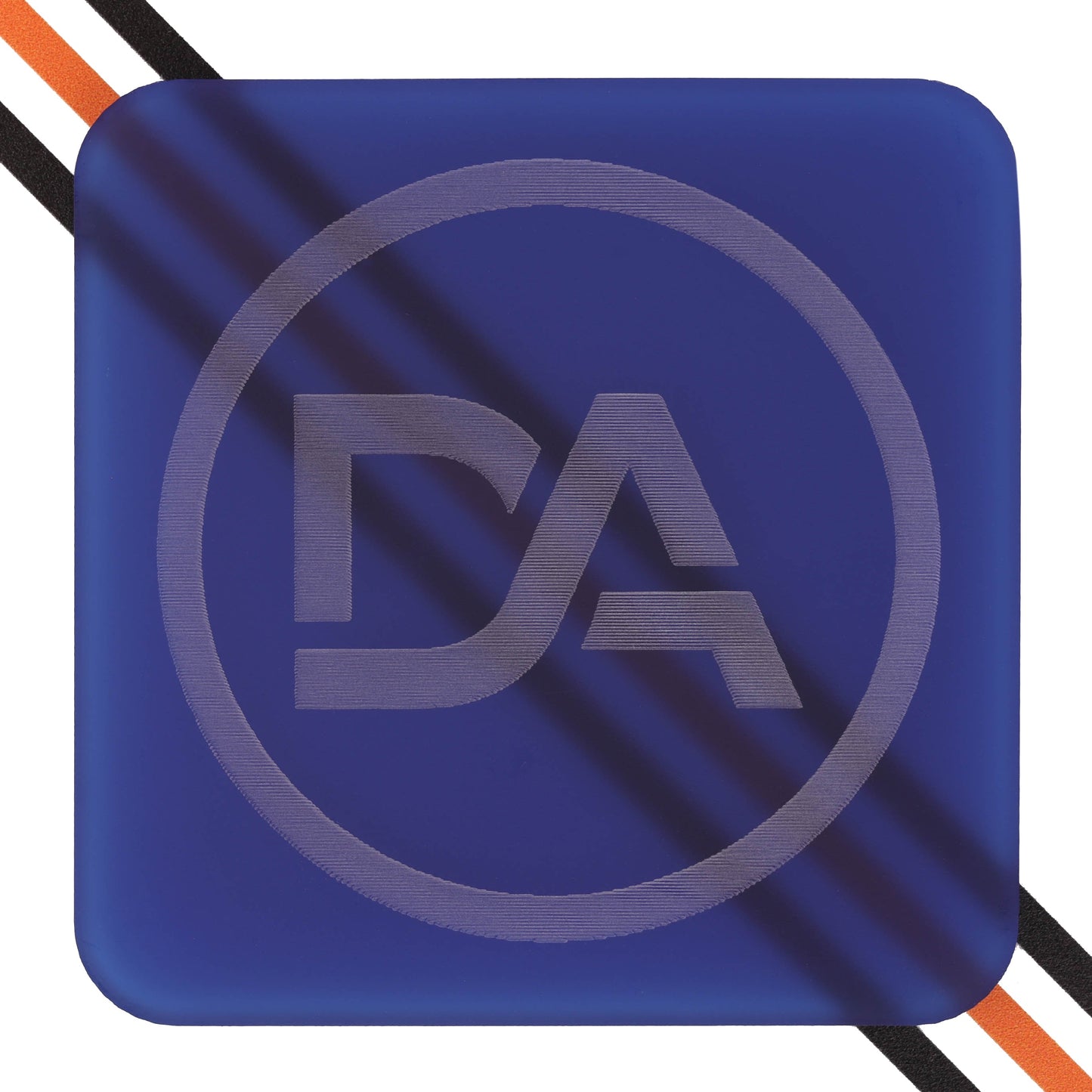 Royal blue acrylic sheet with frosted matte surface