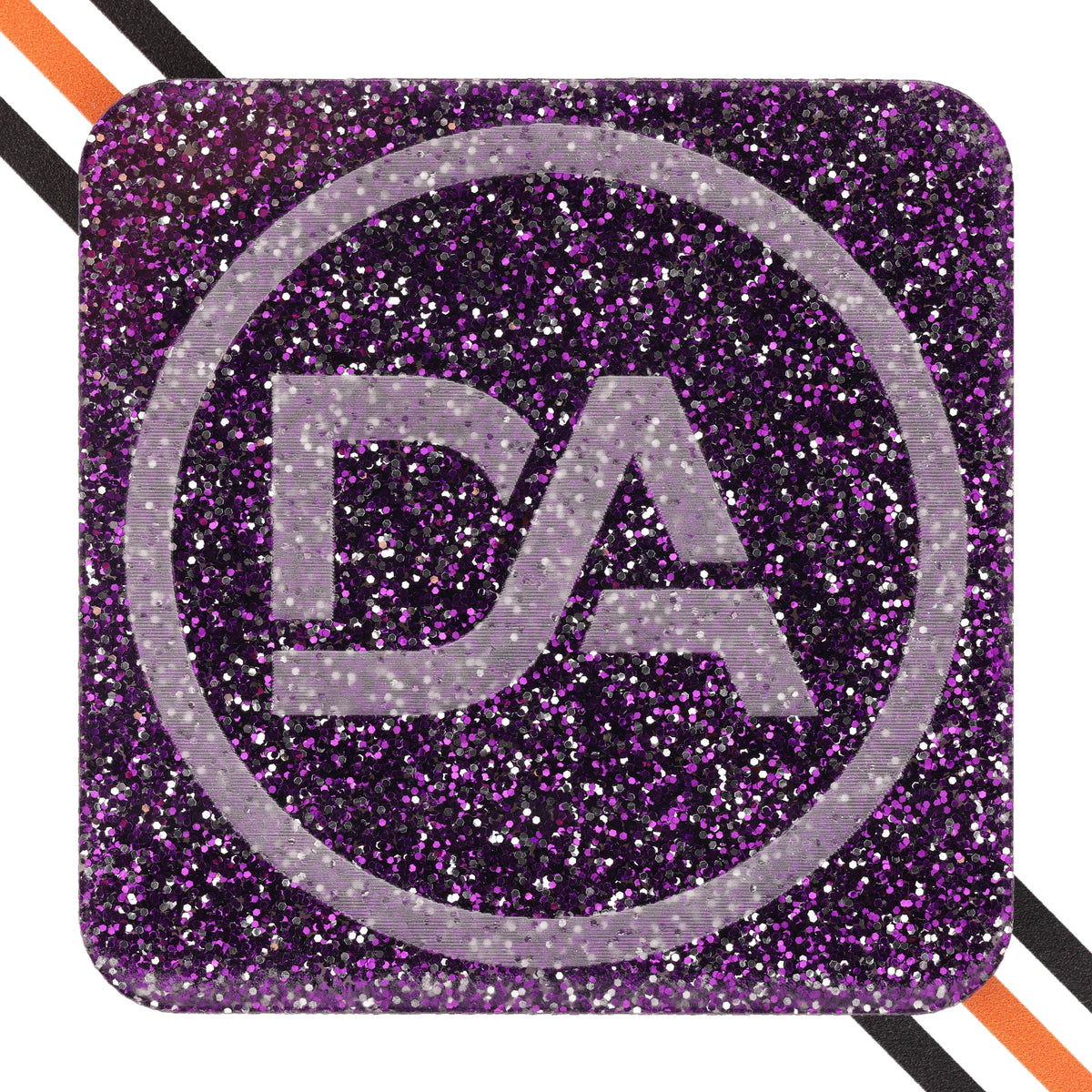 Deep purple acrylic sheet with glitter infused for sparkling effect